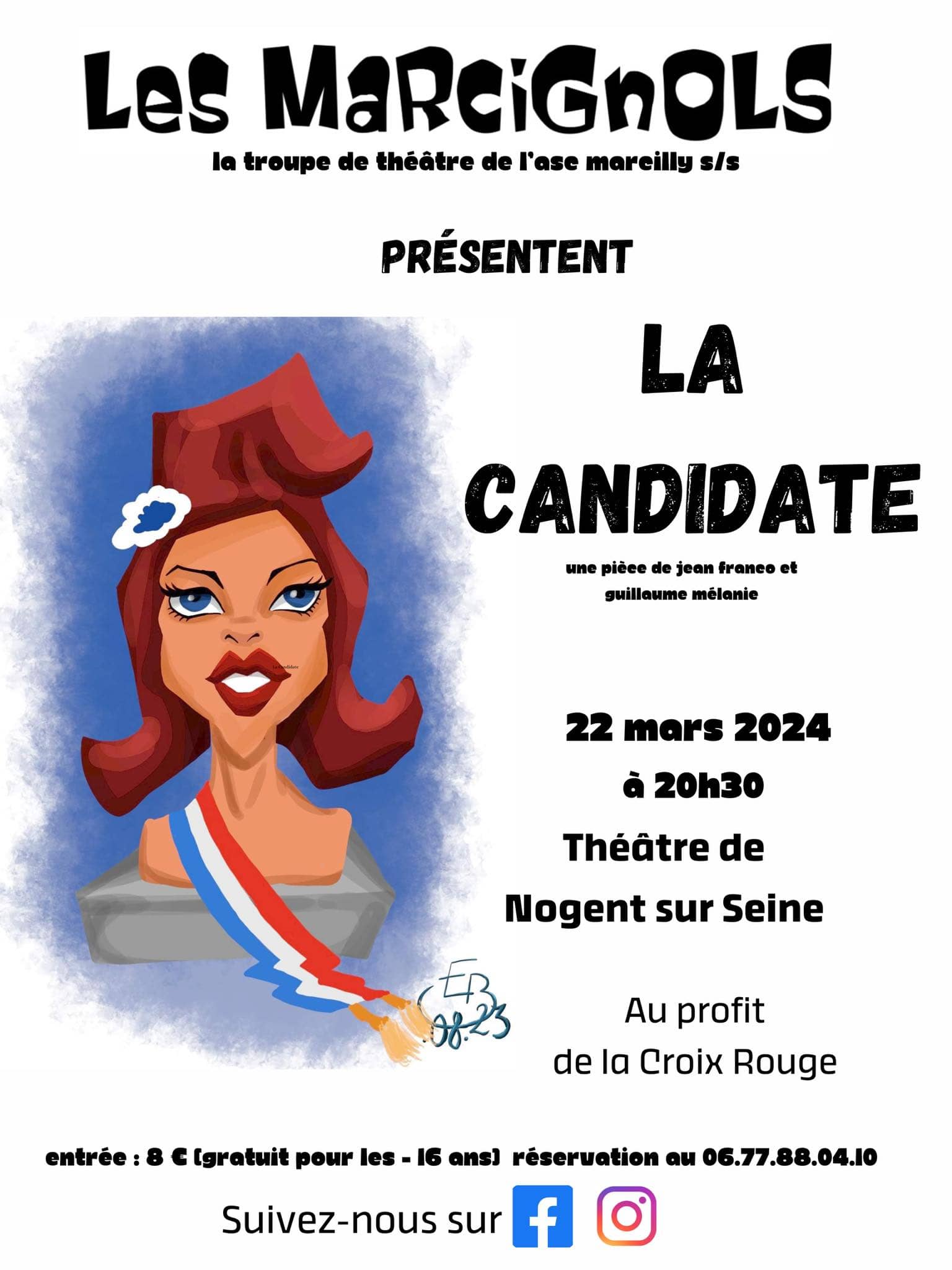 La candidate à Marcilly/Seine